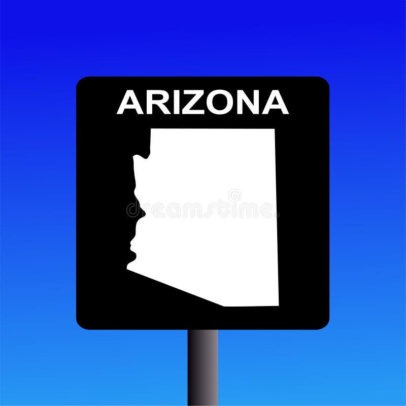 Signe d'omnibus de l'Arizona illustration stock Signe d'omnibus de l'Arizona illustration stock