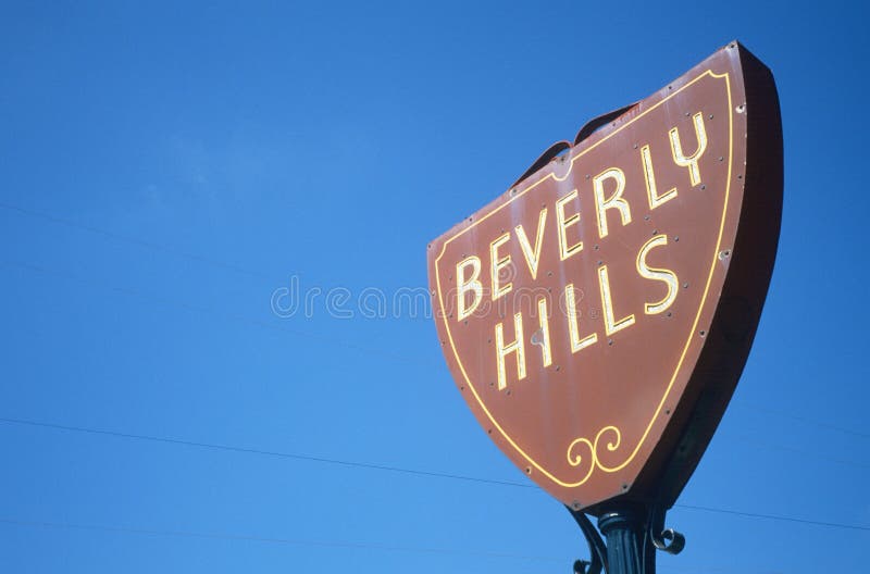 Signe de Beverly Hills, Los Angeles, CA