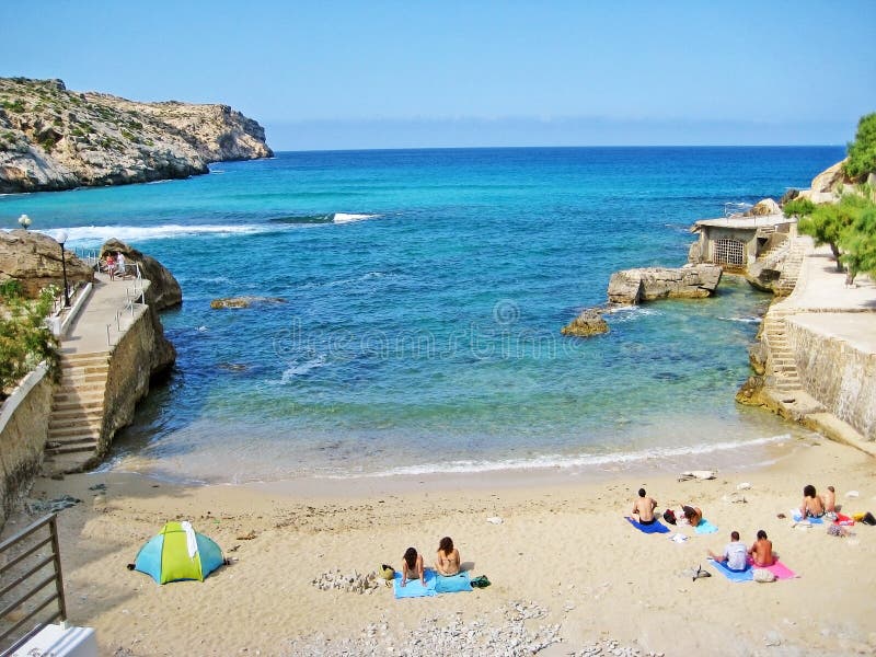 Signe de Cala Clara de baie, Majorca images libres de droits Signe de Cala Clara de baie, Majorca images libres de droits