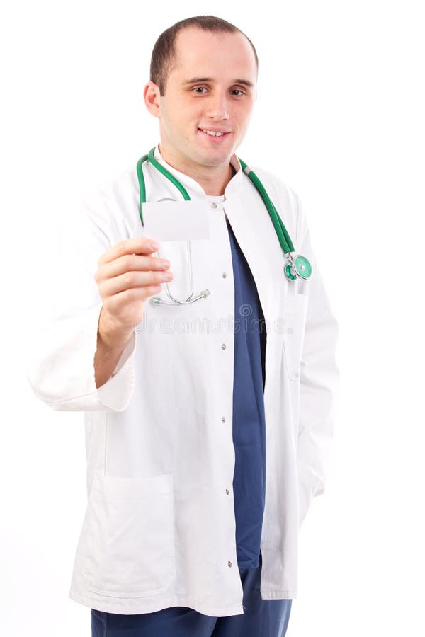 Signe de carte de visite professionnelle de visite de médecin photographie stock libre de droits Signe de carte de visite professionnelle de visite de médecin photographie stock libre de droits