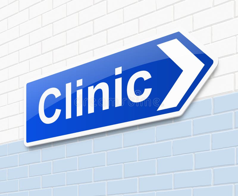 Signe de clinique. illustration libre de droits Signe de clinique. illustration libre de droits