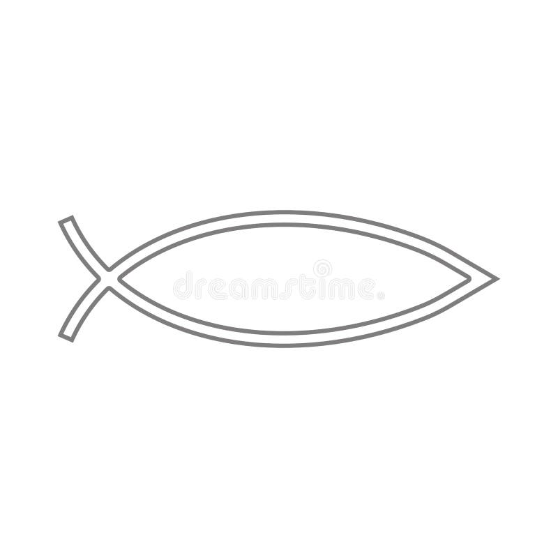 Signe de poissons Icône de symbole de poissons d'Ichthys de christianisme Élément de sécurité de cyber pour le concept et l'icône illustration de vecteur Signe de poissons Icône de symbole de poissons d'Ichthys de christianisme Élément de sécurité de cyber pour le concept et l'icône illustration de vecteur