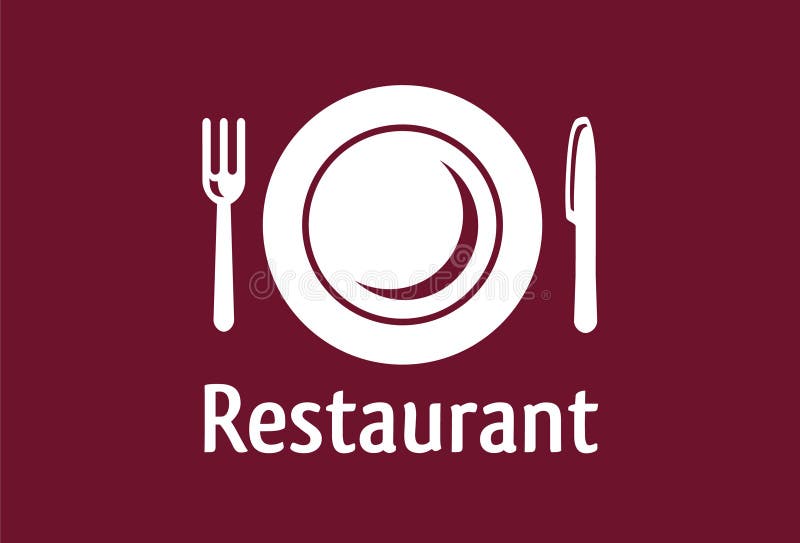 Signe de restaurant illustration stock. Illustration du signe 12430305