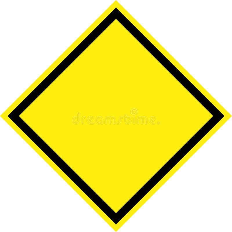 Signe de risque jaune illustration libre de droits Signe de risque jaune illustration libre de droits