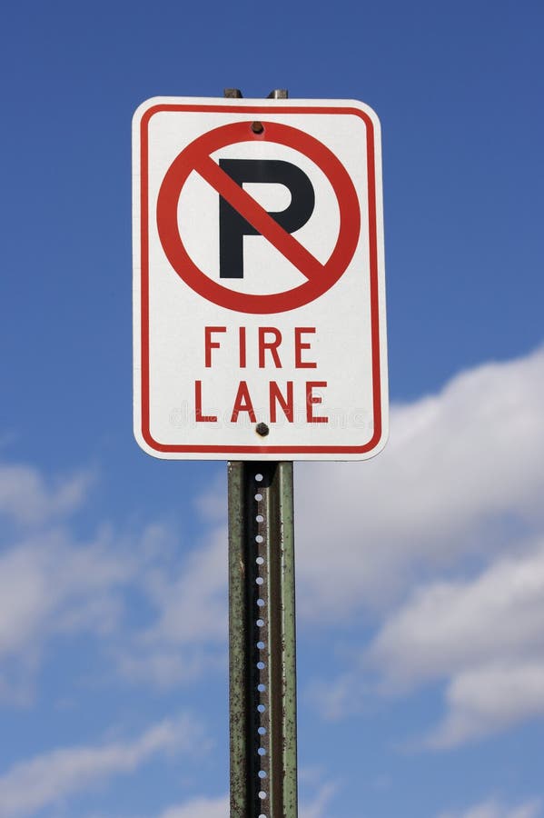 Signe de voie d'incendie photo stock Signe de voie d'incendie photo stock