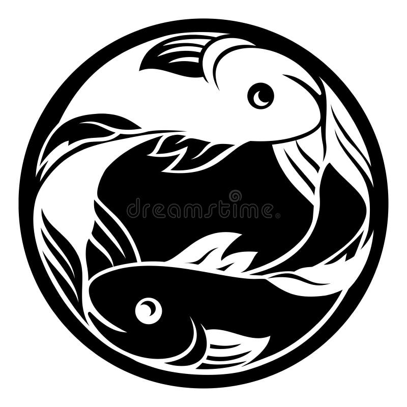 Pisces fish horoscope astrology zodiac sign icon. Pisces fish horoscope astrology zodiac sign icon