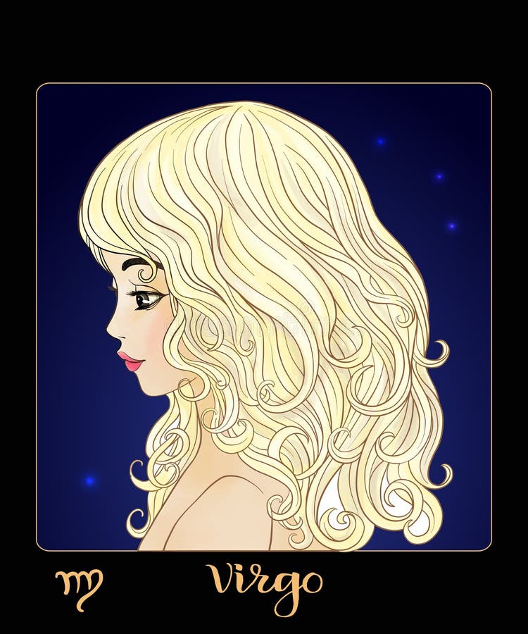 Signe de zodiaque de Vierge Une jeune belle fille sous forme d'un des signes du zodiaque illustration de vecteur Signe de zodiaque de Vierge Une jeune belle fille sous forme d'un des signes du zodiaque illustration de vecteur