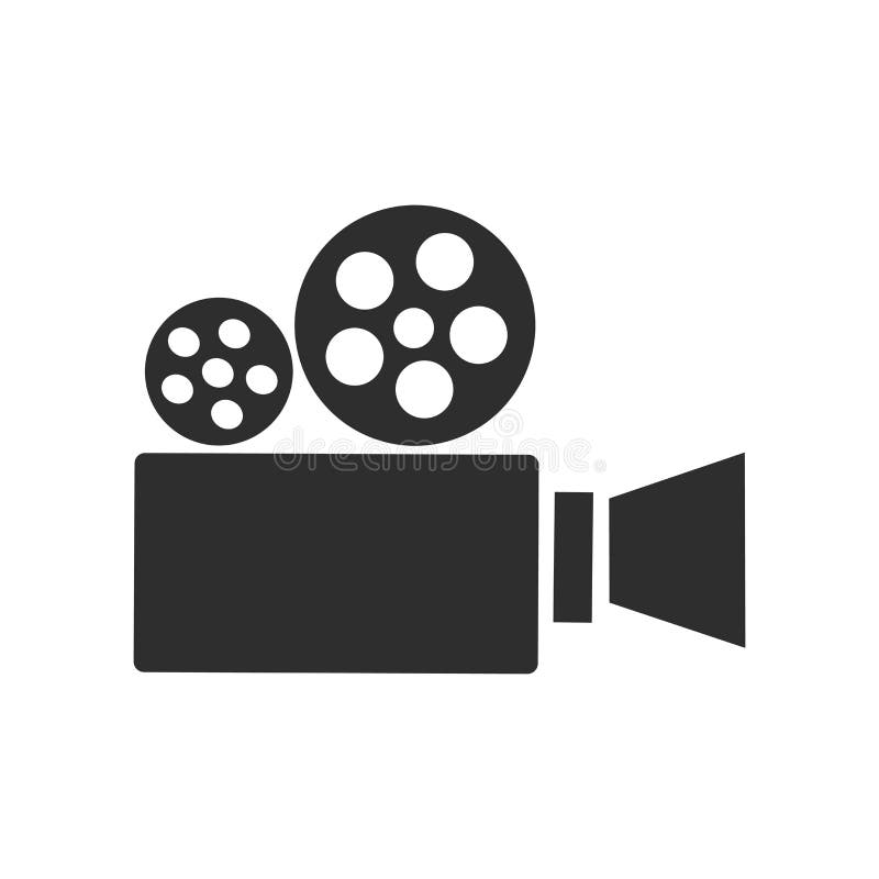 Signe et symbole de vecteur d'icône de caméra vidéo d'isolement sur le fond blanc, concept de logo de caméra vidéo illustration stock Signe et symbole de vecteur d'icône de caméra vidéo d'isolement sur le fond blanc, concept de logo de caméra vidéo illustration stock