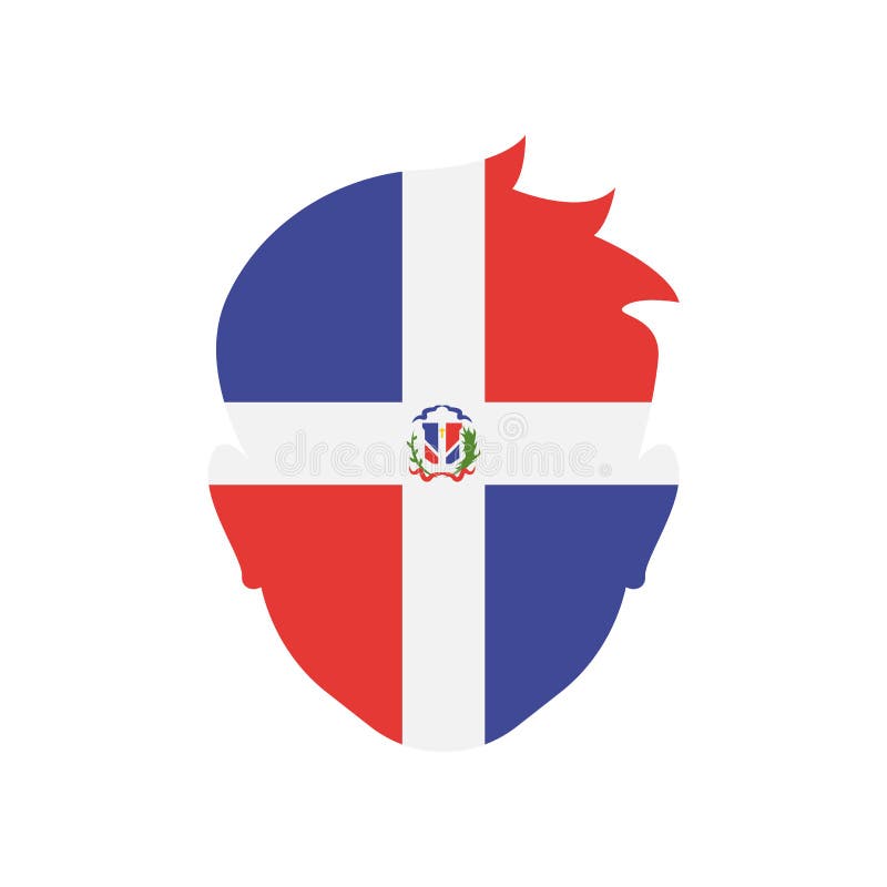 Signe et symbole de vecteur d'icône de la République Dominicaine d'isolement sur le blanc illustration libre de droits Signe et symbole de vecteur d'icône de la République Dominicaine d'isolement sur le blanc illustration libre de droits