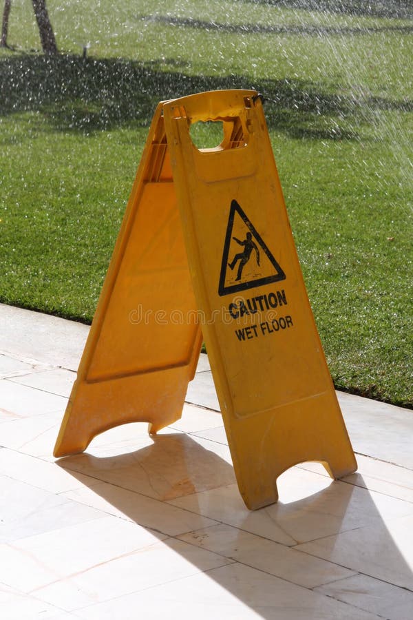 Cleaning sign caution wet floor, cleaning in progress. Cleaning sign caution wet floor, cleaning in progress