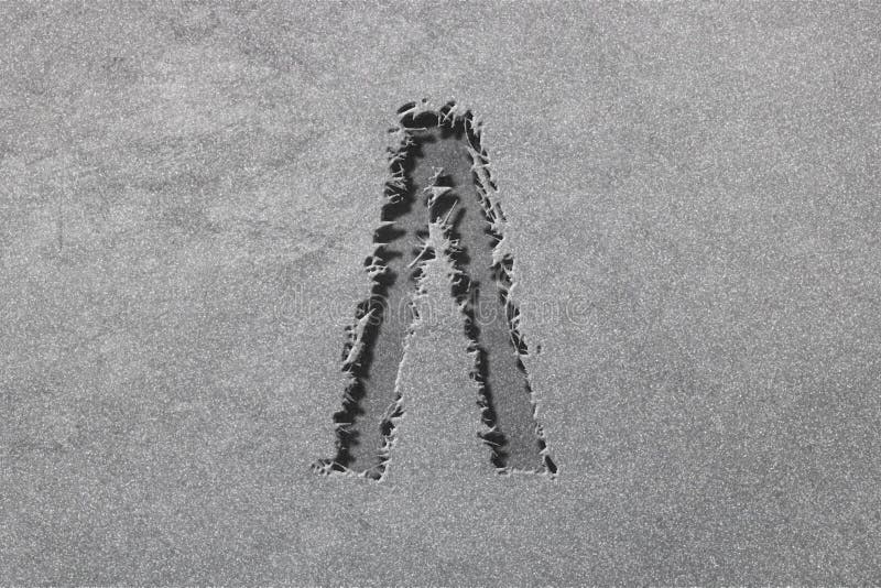 Signe lambda. lettre lambda symbole de l'alphabet grec illustration stock