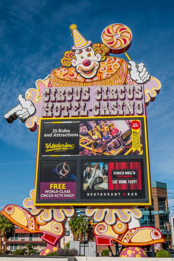 Signe Las Vegas de cirque de cirque photos stock Signe Las Vegas de cirque de cirque photos stock