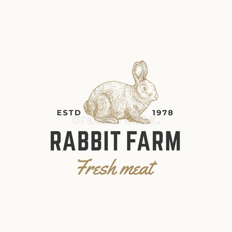 Signe, symbole ou Logo Template de vecteur d'abrégé sur viande fraîche de ferme de lapin Croquis tiré par la main de Sillhouette illustration de vecteur Signe, symbole ou Logo Template de vecteur d'abrégé sur viande fraîche de ferme de lapin Croquis tiré par la main de Sillhouette illustration de vecteur