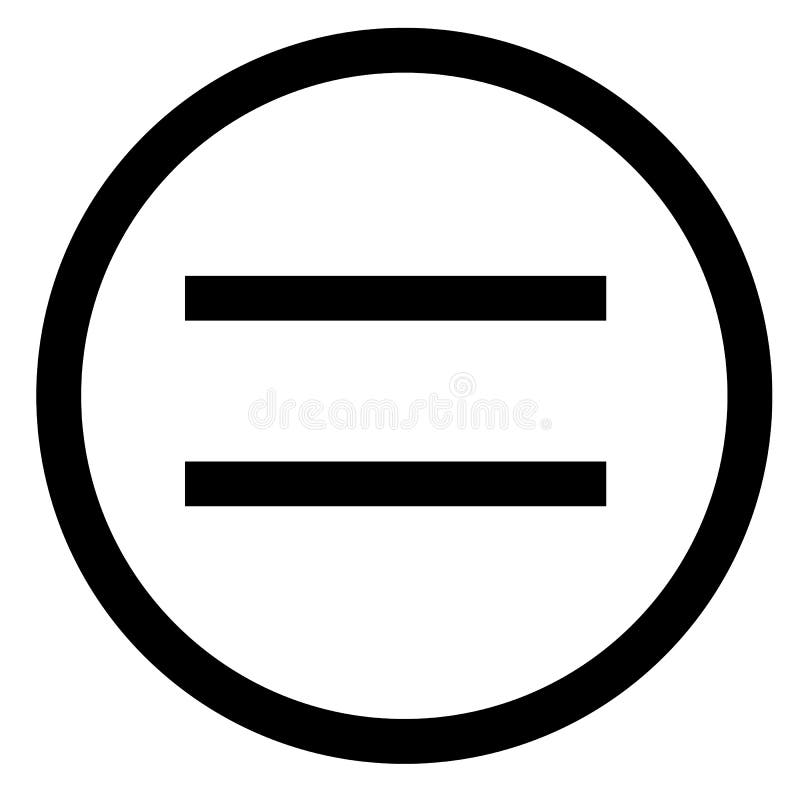 Signe égal Style plat illustration égale d'icône d'isolement sur le petit morceau illustration stock Signe égal Style plat illustration égale d'icône d'isolement sur le petit morceau illustration stock