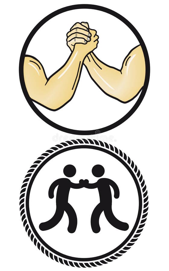 Signes de bras de fer image stock. Image du intense, abstrait 39836287