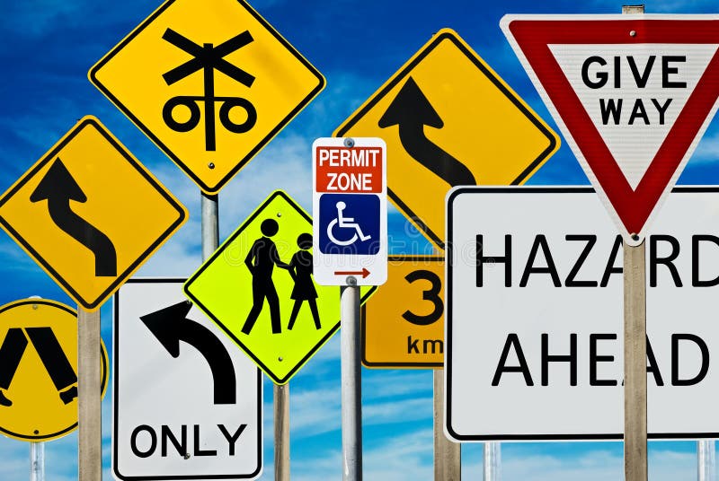 Signes de route photographie stock Signes de route photographie stock