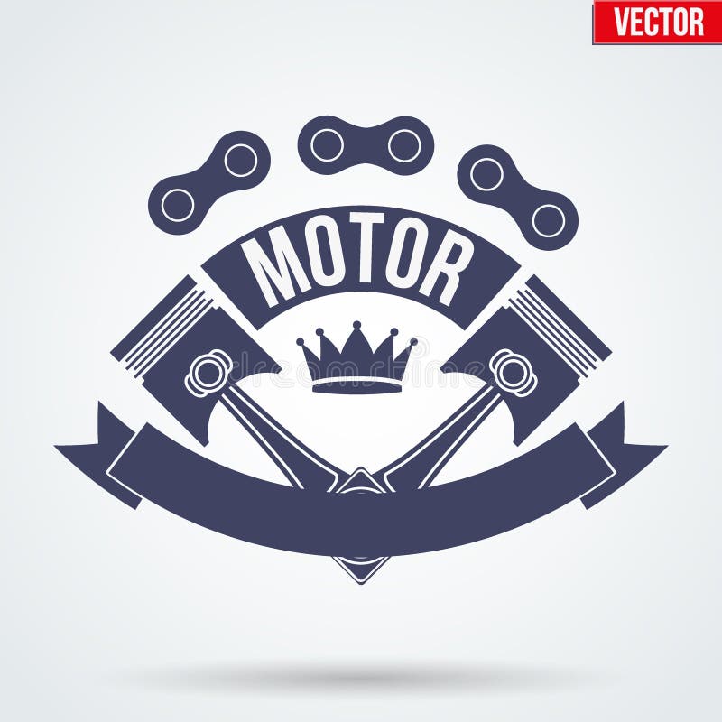 Symbole De Moteur De Moto Avec Les Ailes Ouvertes De Noir Illustration de  Vecteur - Illustration du concurrence, libre: 50327858