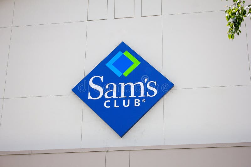 Signo de Sam's Club fotografía editorial. Imagen de producto - 166692267