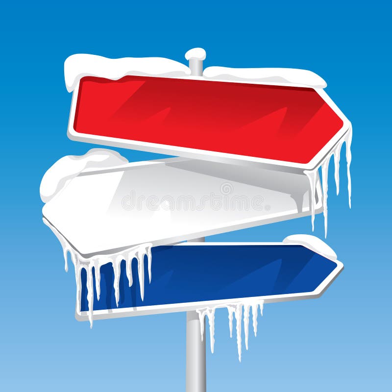 Signpost congelato (vettore)
