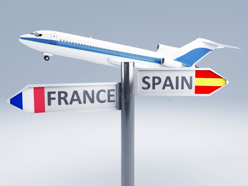 Signposttravel к концепции 3d Европы иллюстрация штока Signposttravel к концепции 3d Европы иллюстрация штока