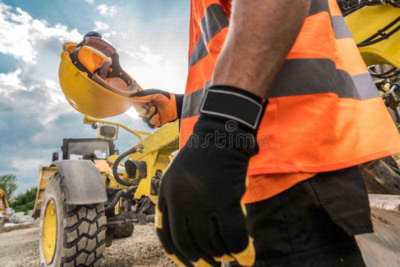 Siguranță pentru construcții de tip hard hat stock photos