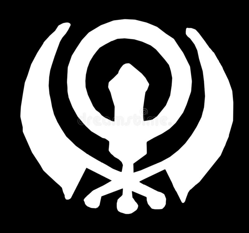 The sikh religious symbol. The sikh religious symbol