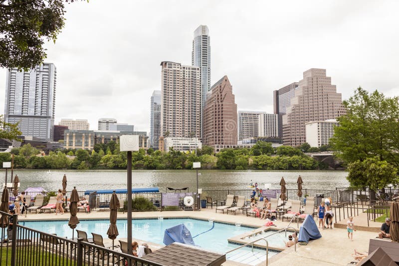 Sikt av Austin Downtown Skyline arkivfoto Sikt av Austin Downtown Skyline arkivfoto