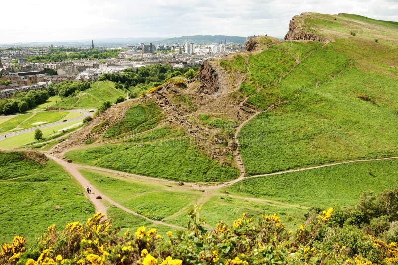 Sikt från Arthurs Seat, Edinburg royaltyfri fotografi Sikt från Arthurs Seat, Edinburg royaltyfri fotografi