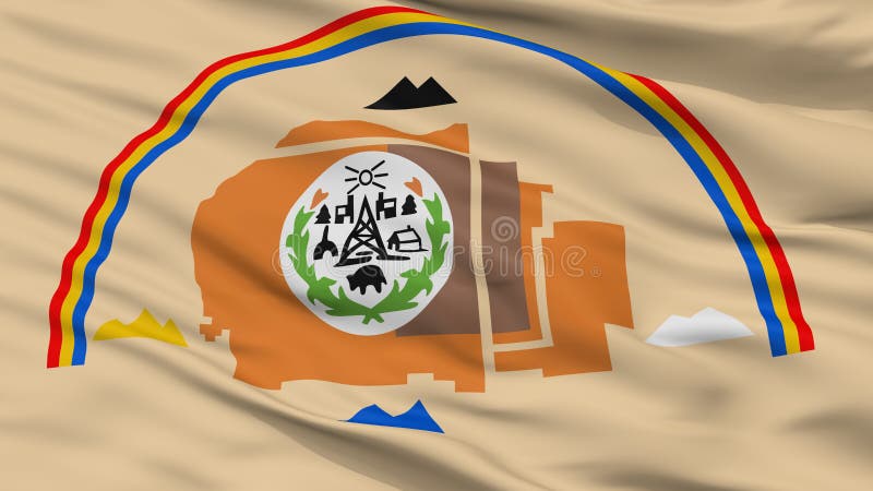 Sikt för Closeup för flagga för Navajoindier royaltyfria foton Sikt för Closeup för flagga för Navajoindier royaltyfria foton