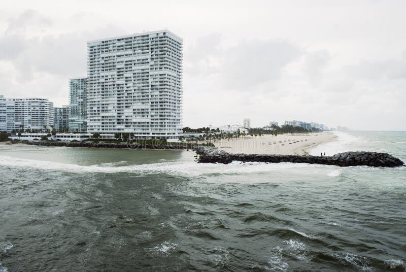 Sikt för Fort Lauderdalestrandhav arkivbilder Sikt för Fort Lauderdalestrandhav arkivbilder