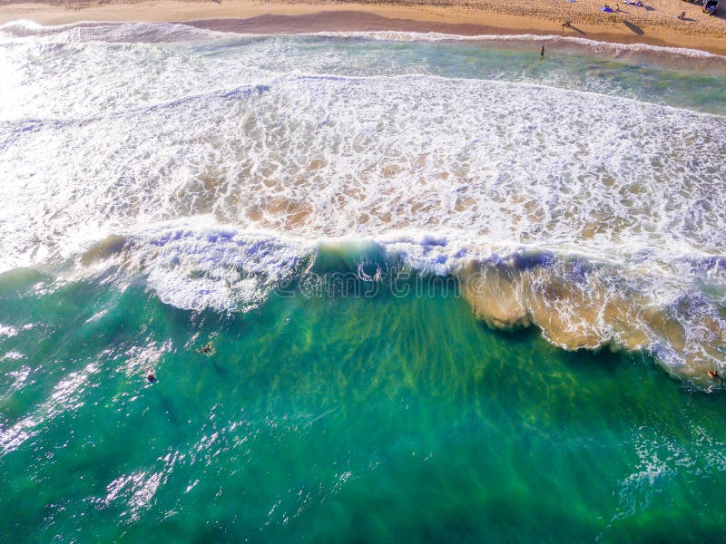 Sikt på stranden på den Kauai ön arkivfoto Sikt på stranden på den Kauai ön arkivfoto