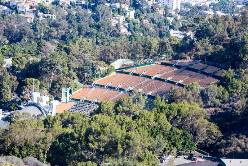 Sikt över Hollywood Bowl royaltyfri fotografi Sikt över Hollywood Bowl royaltyfri fotografi
