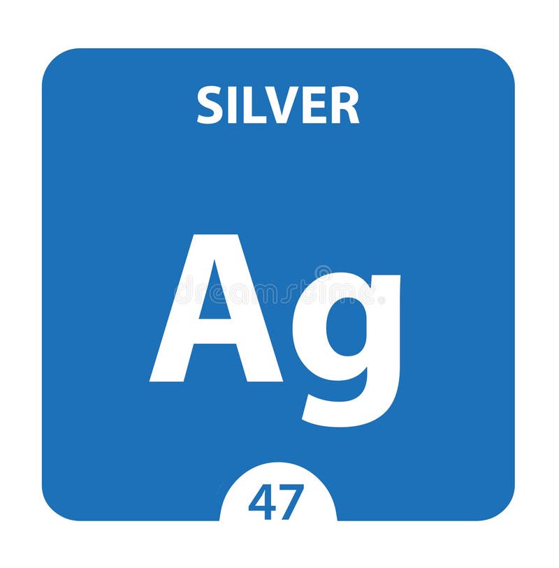 Silber Ag Chemisches Element Silver Sign Mit Atomnummer Chemisches 47 Element Der Periodischen Tabelle Periodische Tabelle Der El Stock Abbildung Illustration Von Physik Element 151780787