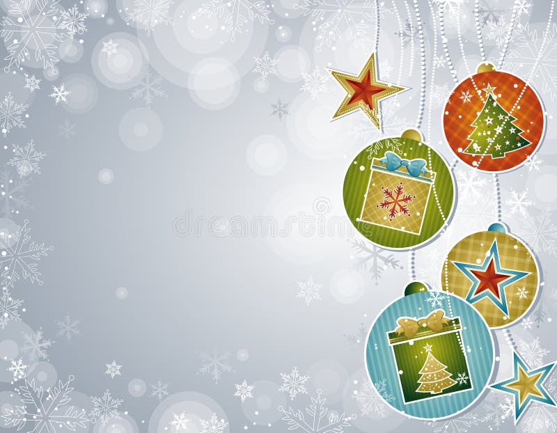 Silberner Weihnachtshintergrund, lizenzfreie abbildung Silberner Weihnachtshintergrund, lizenzfreie abbildung