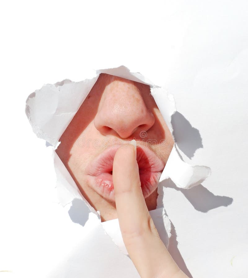 silence de shh image libre de droits silence de shh image libre de droits