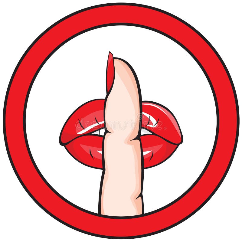 clipart quiet mouth