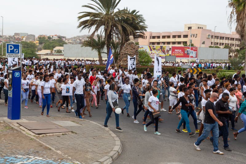 Silent March in Honor of Luis Giovani Rodrigues stock photos Silent March in Honor of Luis Giovani Rodrigues stock photos