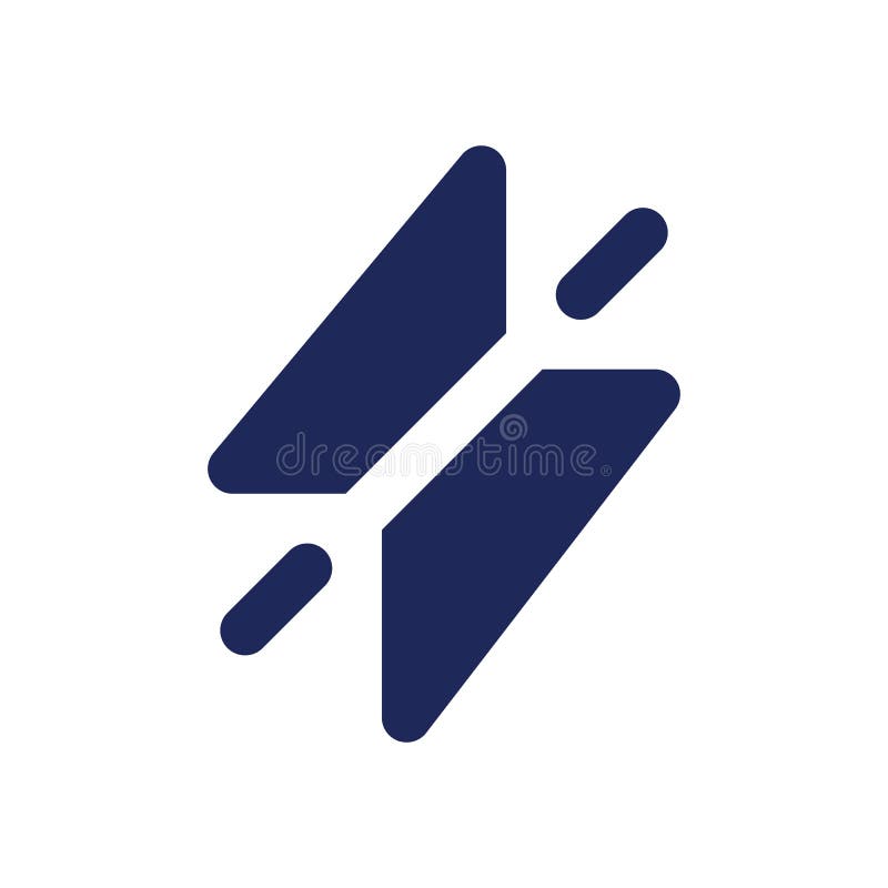 Silent mode black glyph ui icon royalty free illustration