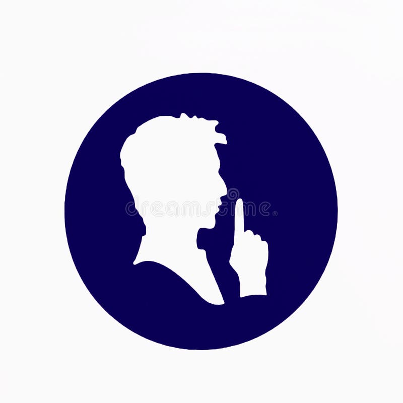 Be Quiet Icon Logo Symbol Sign : image vectorielle de stock (libre de  droits) 1366796009