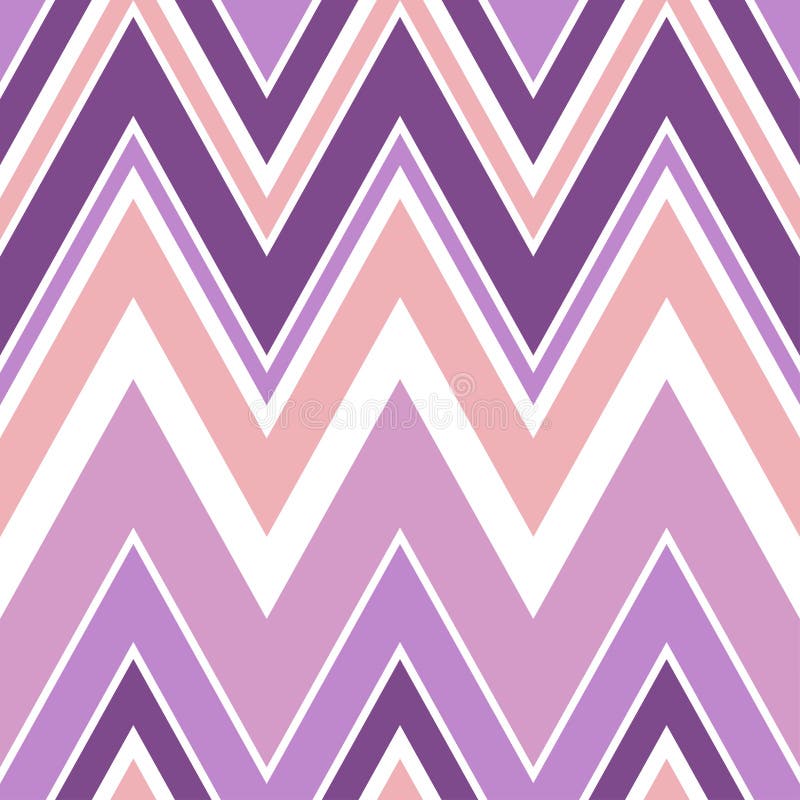 Purple Zig Zag Stripes Pattern Stock Vector Illustration of color