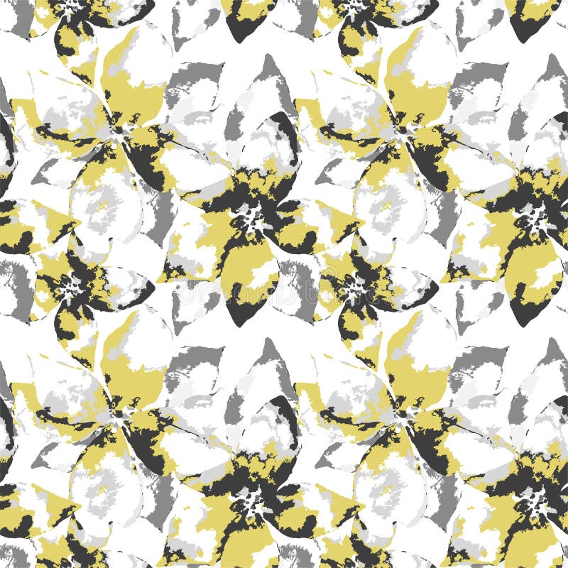Silhouet van bloemen met bladeren op witte achtergrond vector illustratie Silhouet van bloemen met bladeren op witte achtergrond vector illustratie