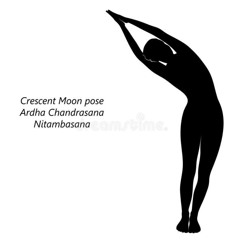 Premium Photo | Woman doing ardha chandrasana exercise crescent moon pose  training while standing on a mat