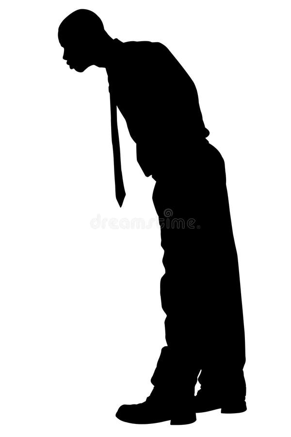 Silhouette avec le chemin de découpage de l'homme regardant au-dessus du bord illustration libre de droits Silhouette avec le chemin de découpage de l'homme regardant au-dessus du bord illustration libre de droits