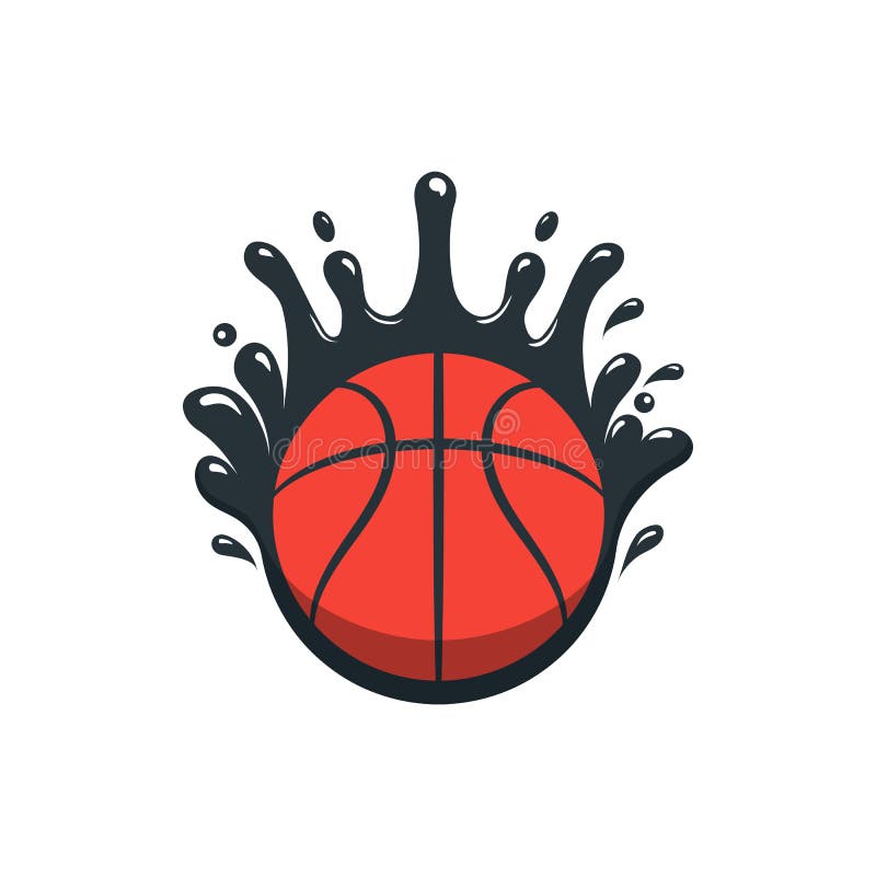 Silhouette of Basketball Ball. Basketball Sport Logo Template Vector  Illustration Stock Vector - Illustration of logotype, arrows: 108584228