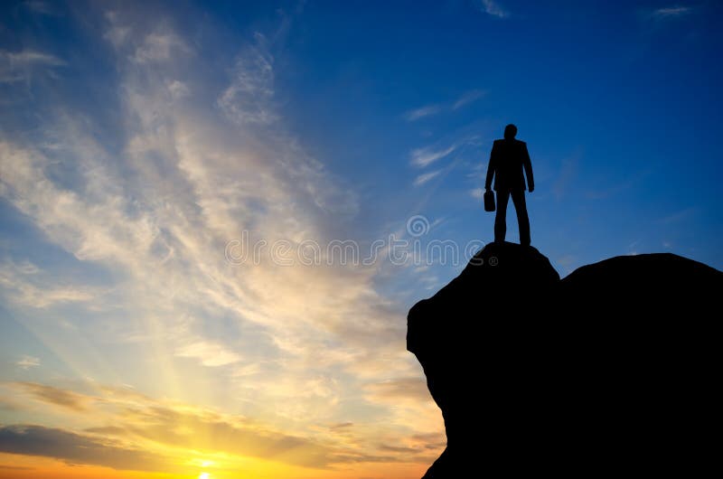 Silhouette of a businessman royalty free stock photography Silhouette of a businessman royalty free stock photography