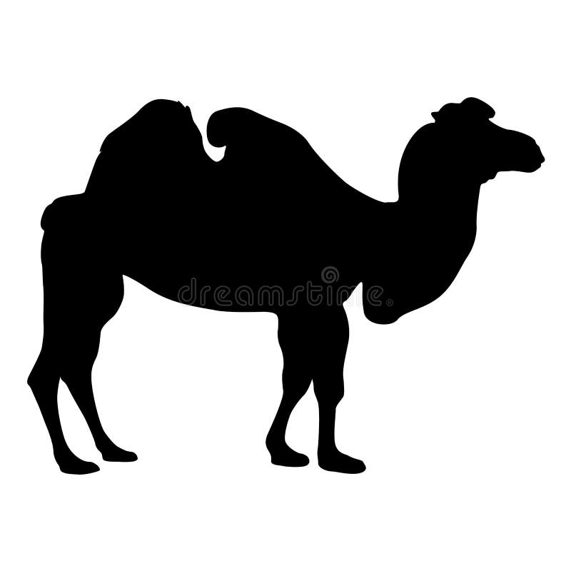 Silhouette of a Camel Caravan Stock Vector - Illustration of animal ...