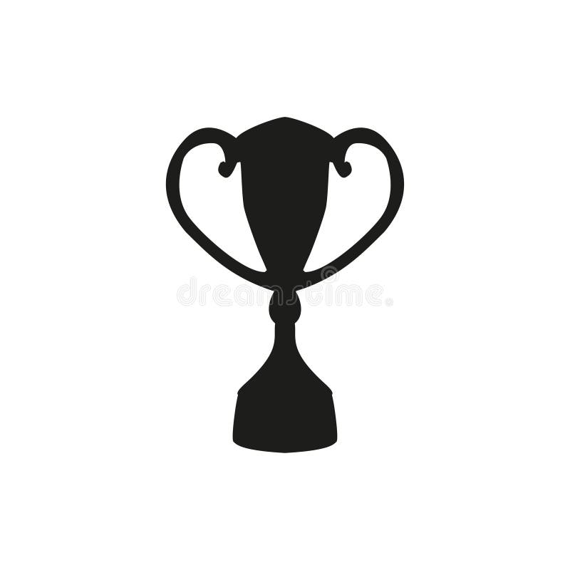 Silhouette of the Champions Cup. Icon Vector Illustration Stock Vector Illustration of