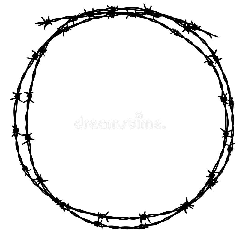 Barbed Wire Circle Stock Illustrations – 932 Barbed Wire Circle Stock