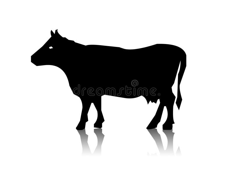 Silhouette of the cow