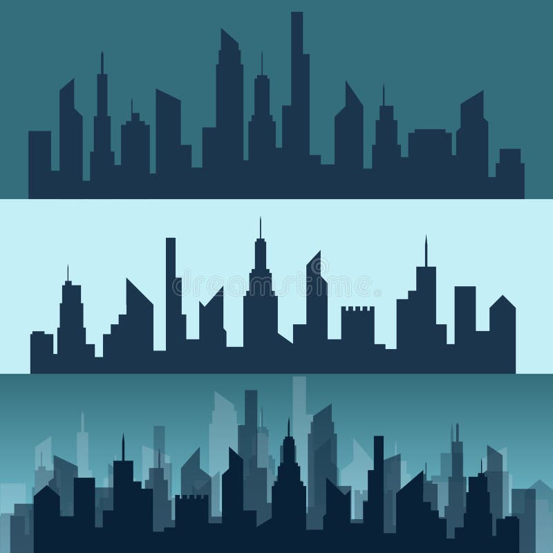 Silhouette d'une ville illustration libre de droits Silhouette d'une ville illustration libre de droits